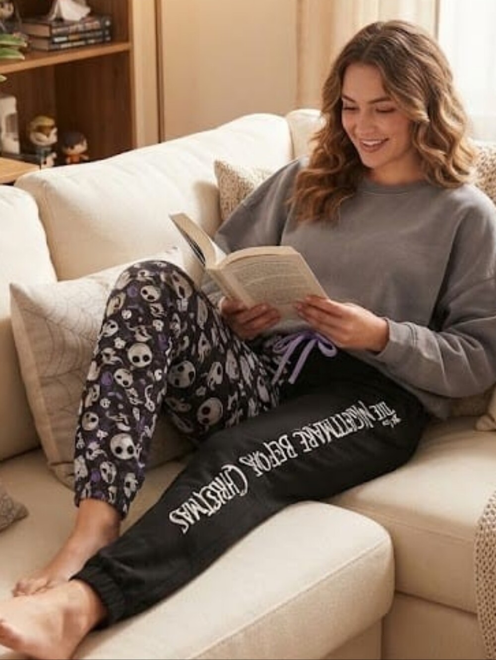 Disney The Nightmare Before Christmas Split Leg Joggers Sweatpants Small Jack